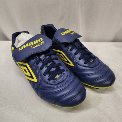 Umbro Speciali Pro 24 FG Soccer Cleats Navy/Yellow Men s 11.5 NIB $250 MSRP