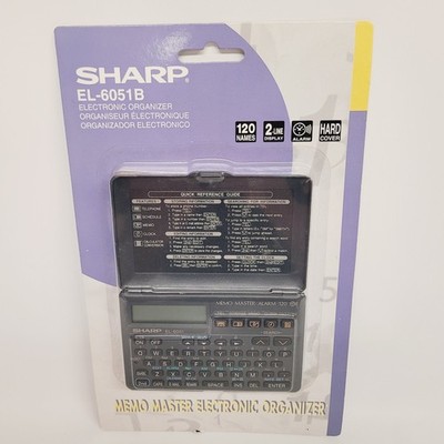 Sharp Memo Master Electronic Organizer 6 Function 2 Line EL-6051B NEW SEALED