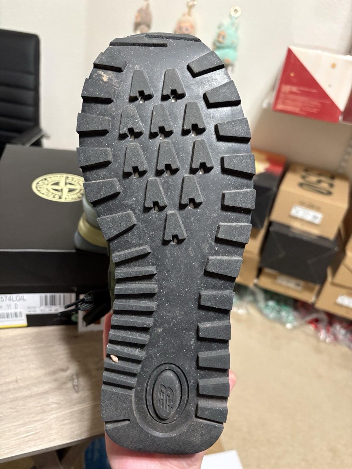 Size 11 - CLEAN New Balance 574 Legacy Stone Island Dark Green thumbnail 7