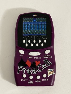 Freecell Electronic Handheld Game Works Great! MGA 2000 Purple Free Cell