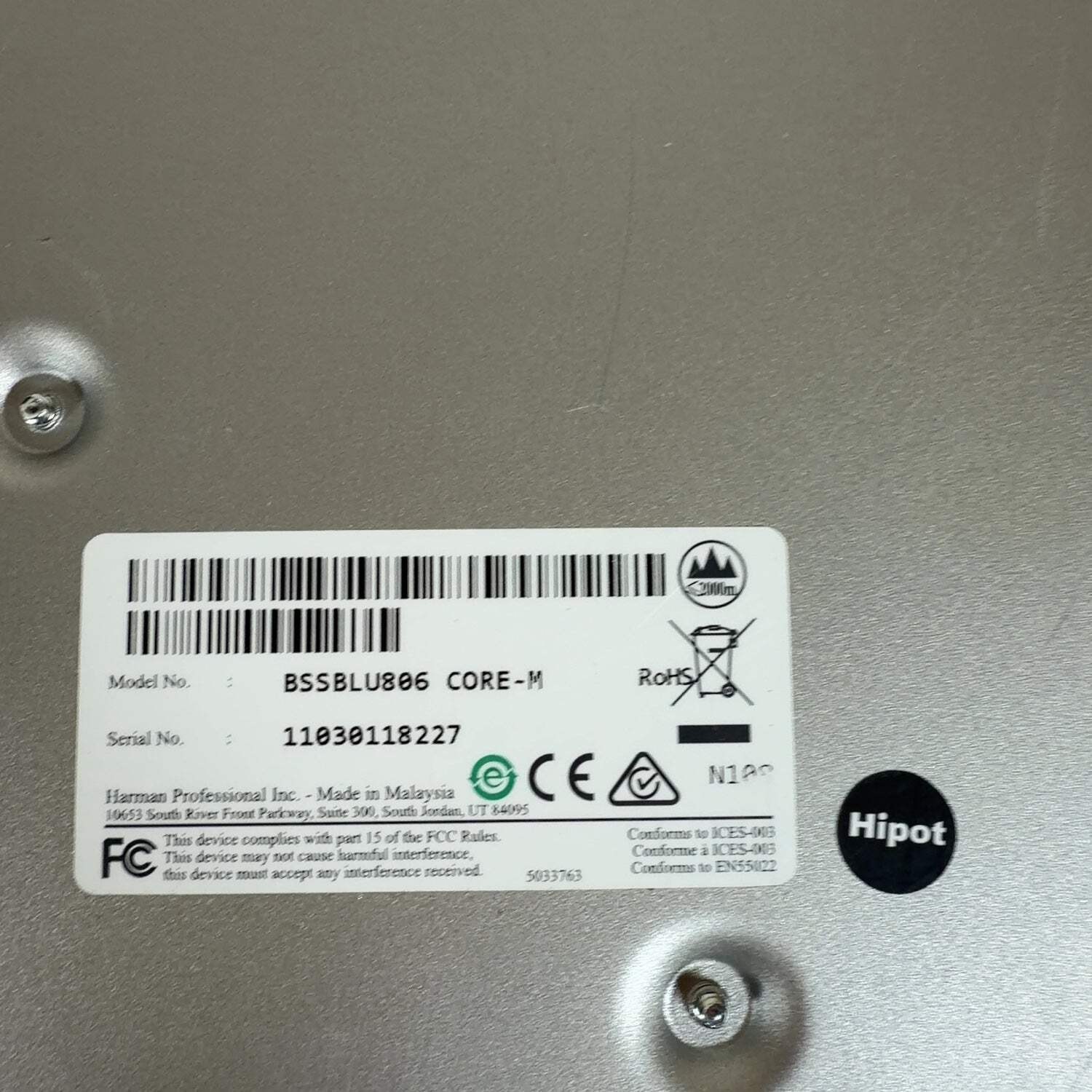 BSS Soundweb London BLU-806DA