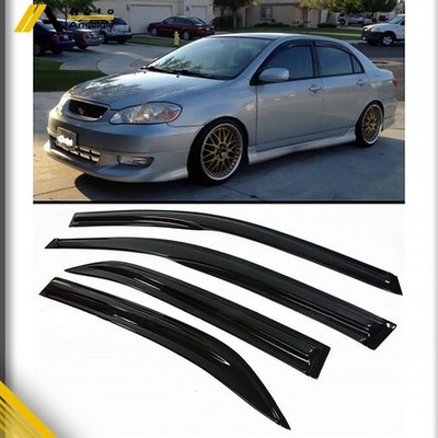 Fit For Toyota Corolla 4-Door 2003-08 Window Visor Sun Rain Guard Deflector 4PCS