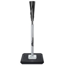 JASCOPRO Portable Batting Tee,Height Adjustable from 25-37inch, silver/black