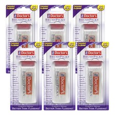 The Doctor's BrushPicks Interdental Toothpicks, 120 120 Count Pack of 6 