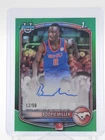 BOOPIE MILLER 2025-26 BOWMAN CHROME U 1ST ROOKIE AUTO GREEN /99 Q5369