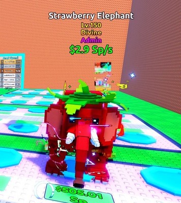 ADMIN  Strawberry Elephant     | Escape A Tsunami For Brainrots  