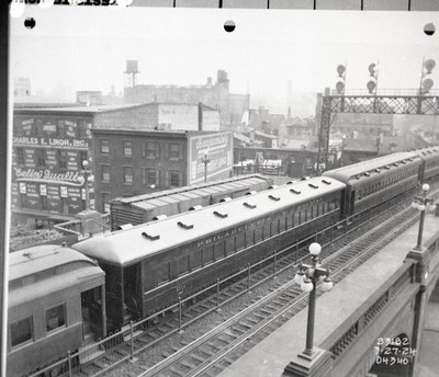 P&R phila & reading RDG reading railroad 1111 coach copy negative
