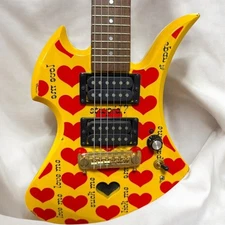 Fernandes Burny Yellow Heart Yh Jr Signature Model Built in Speaker Mini