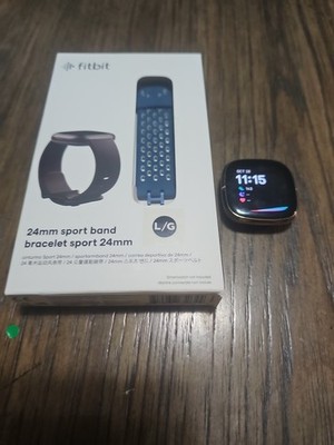 Fitbit Sense Smartwatch - FB512 Soft Gold/Stainless Steel New Band And Charger 