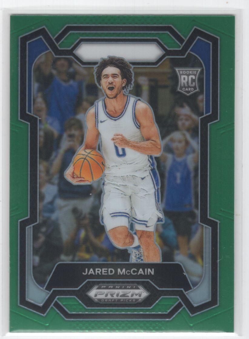 #35 2024-25 Prizm Draft Picks GREEN [ Jared McCain RC
