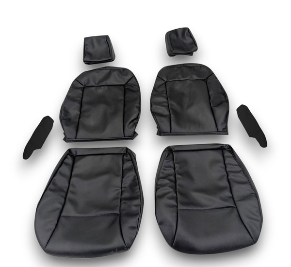 SitzbezüGe Vordersitze Transporter FüR Volkswagen T4 1990–2003 Schwarz-image