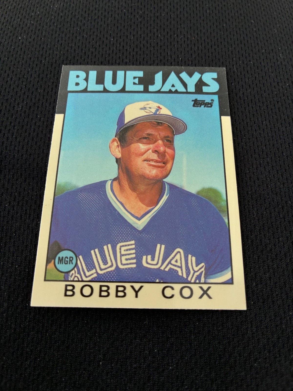 BOBBY COX TOPPS TIFFANY VERSION 1986 BLUE JAYS NRMT #471 BASEBALL CARD
