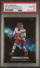 2023 PANINI OBSIDIAN BLACK COLOR BLAST #21 PATRICK MAHOMES II PSA 10