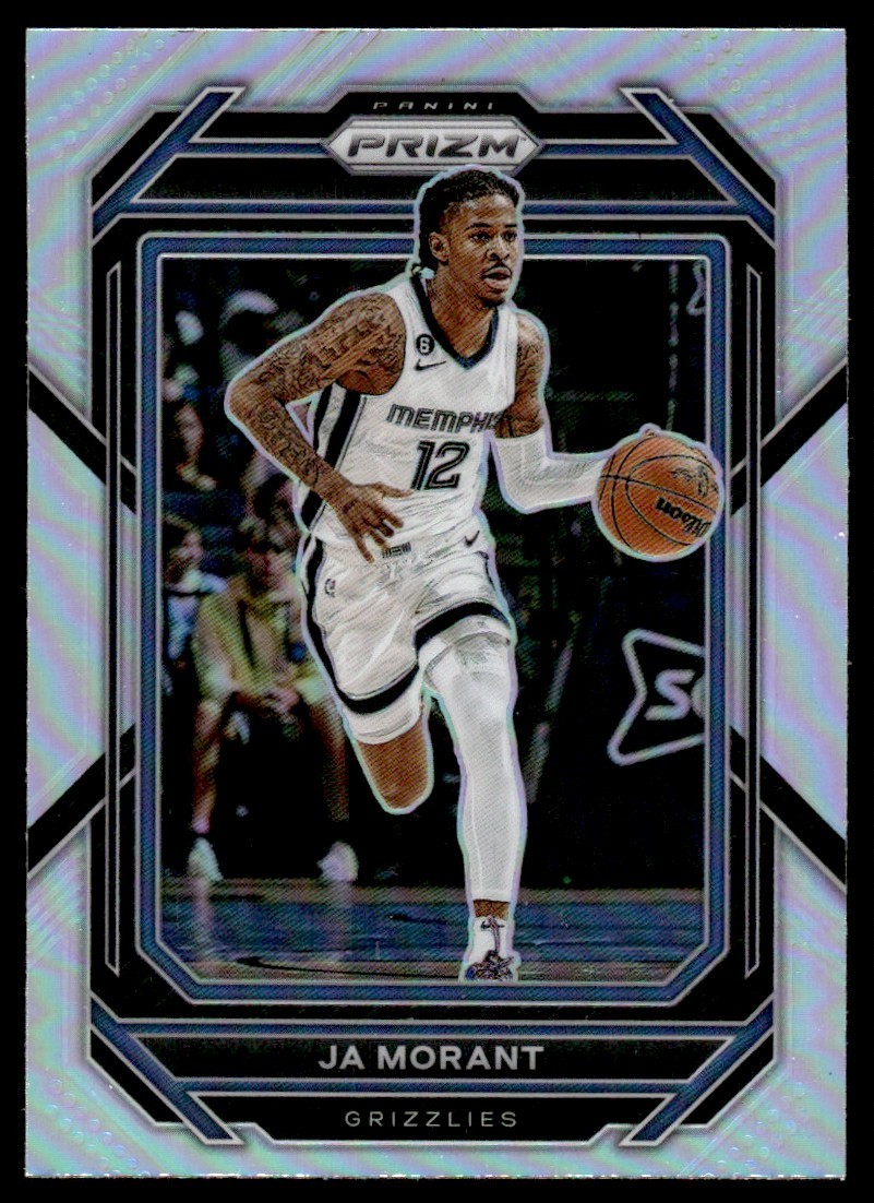 2022-23 Panini Prizm Silver Refractor Ja Morant Memphis Grizzlies #200