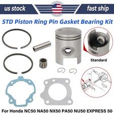 STD Piston Rebuild Kit w/ Rings&Gasket Set For Honda PA50 NC50 Express 50 Hobbit