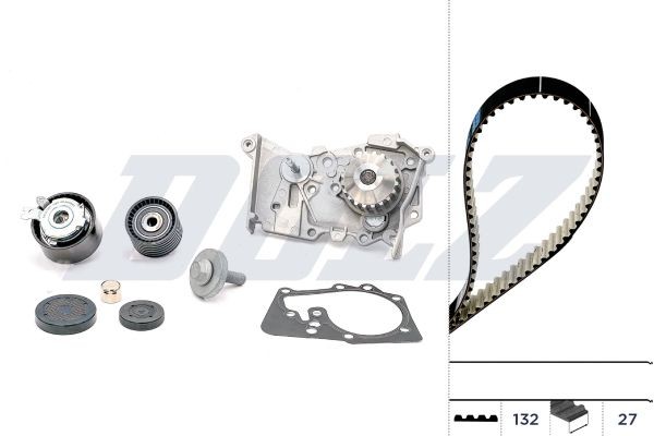 Wasserpumpe + Zahnriemensatz Dolz KD046 FüR Dacia Passend FüR Nissan Renault-image