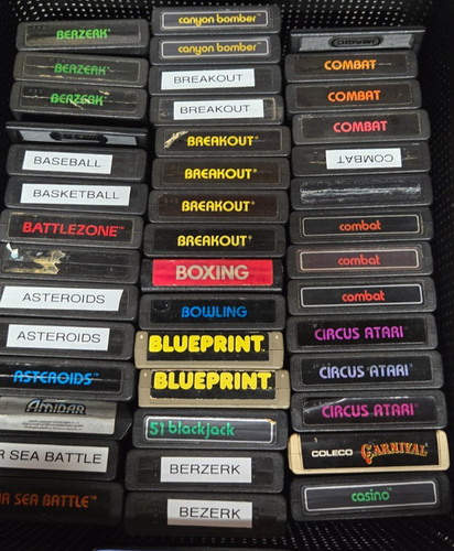Atari 2600 Video Games,  some with manuals and CIB games have been tested - # 2
