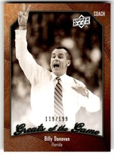 2009-10 Upper Deck Greats of the Game Billy Donovan SN199 #/199 #29