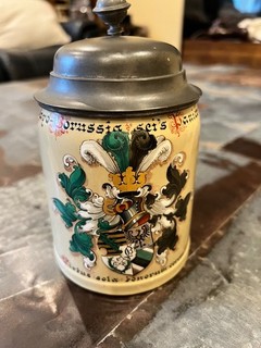 Vintage Villeroy & Boch Mettlach Stein Tankard 1526 Signed C. Werner Heidelberg
