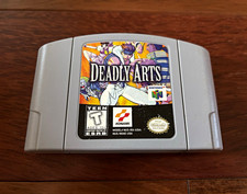 SUPER. CLEAN ORIGINAL Konami Deadly Arts Nintendo 64 N64 Game TESTED & FLAWLESS!
