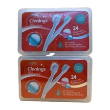 Mini Brushes-Disposable Toothbrushes with Cleaning Beads Mint Toothpaste Pick