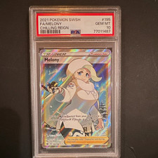 Pokemon TCG Melony 195/198 SWSH06 Chilling Reign Full Art Holo PSA 10 on eBay