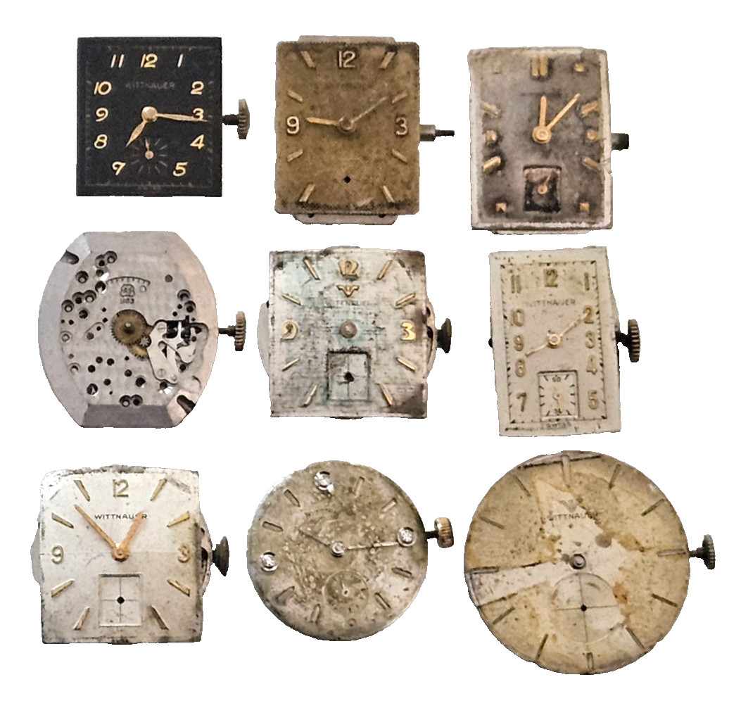 Repair or For (9) WITTNAUER Movements Vintage Parts Men's Watch Lot of - VintageWatches.PK Repair or For (9) WITTNAUER Movements Vintage Parts Men's Watch Lot of - vintagewatches.pk