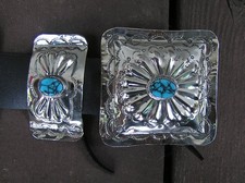 10x Silver Southwestern Style Conchos - Screw Back - 30mm - For Leathercraft, Belts, Saddles