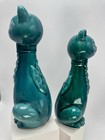 MCM HUGE Vintage Rare Holt Howard Long Neck Ceramic Stylized Cat Shakers Japan — photo 8