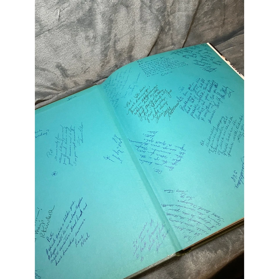 1968 Valhalla High School Yearbook Signed Green Hardcover Vintage 11x9 Album Art - Image 2 of 4