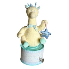 Vintage Eden Toys Plush Giraffe Baby Music Box Twinkle Revolving Wind Up Dream