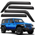 Smoke Vent Shade Window Visors Rain Guards for 2018-2025 Jeep Wrangler Unlimited
