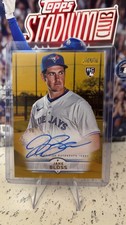 2025 Topps Stadium Club Auto Gold /50 Jake Bloss SCBA-JB  Blue Jays 3T ￼