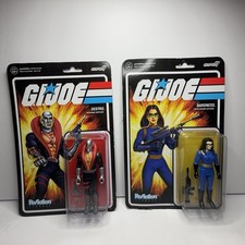 Super7 GI Joe Destro & Baroness Action Figures - Reaction Hasbro 2021