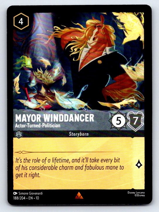 Mayor Winddancer - Actor-Turned-Politician Rare Whispers in the Well Lorcana