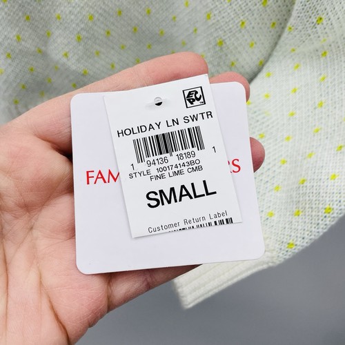 Holiday Lane Big Boys Small Multi-Color Fair Isle Sweater Lime Green $40 074 - Picture 9 of 9