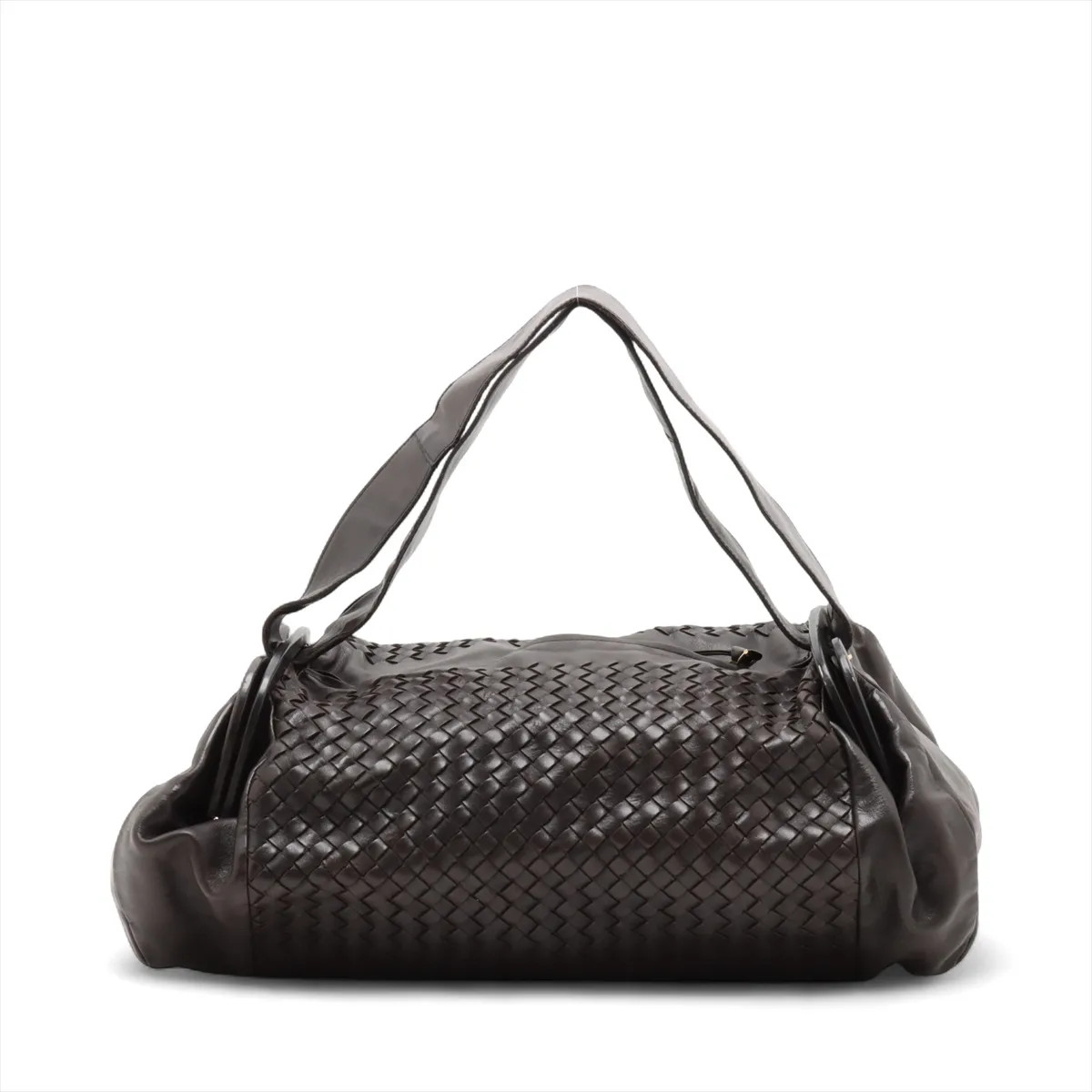 Bottega Veneta Intrecciato Leather Boston bag Black thumbnail 2