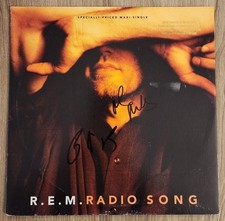Peter Buck & Mike Mills Signed R.E.M. - Radio Song 12