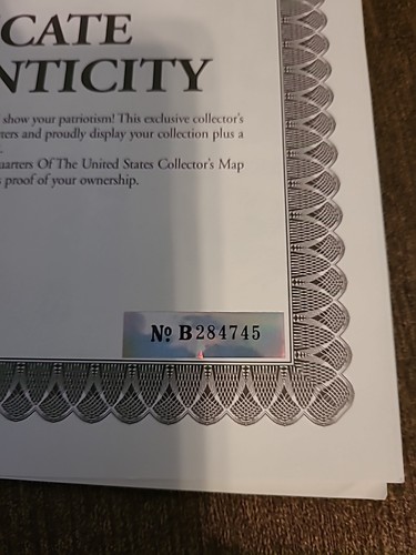 First State Quarters of the United States Collectors Map 1999-2008 Complete - Picture 4 of 8