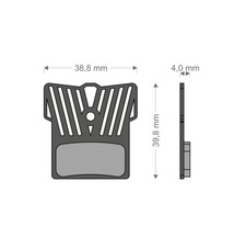 BRENTA Pastiglie Light Tech per Freni SHIMANO/FSA/REVER