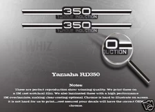 YAMAHA RD350 OIL TANK SIDE COVER DECALS GRAPHICS