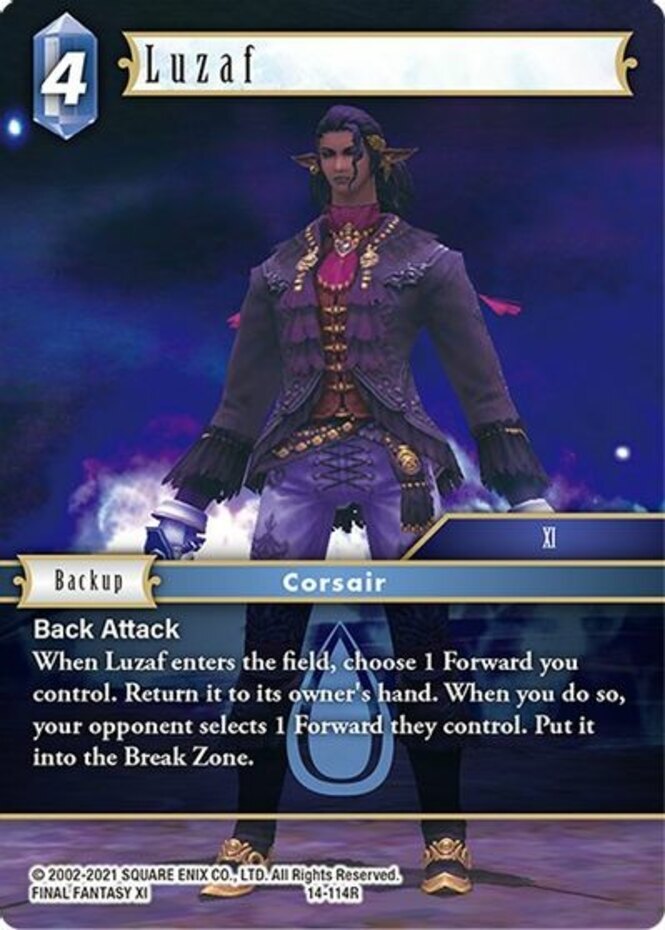 Near Mint FFTCG Luzaf - 14-114R Opus XIV: Crystal Abyss Final