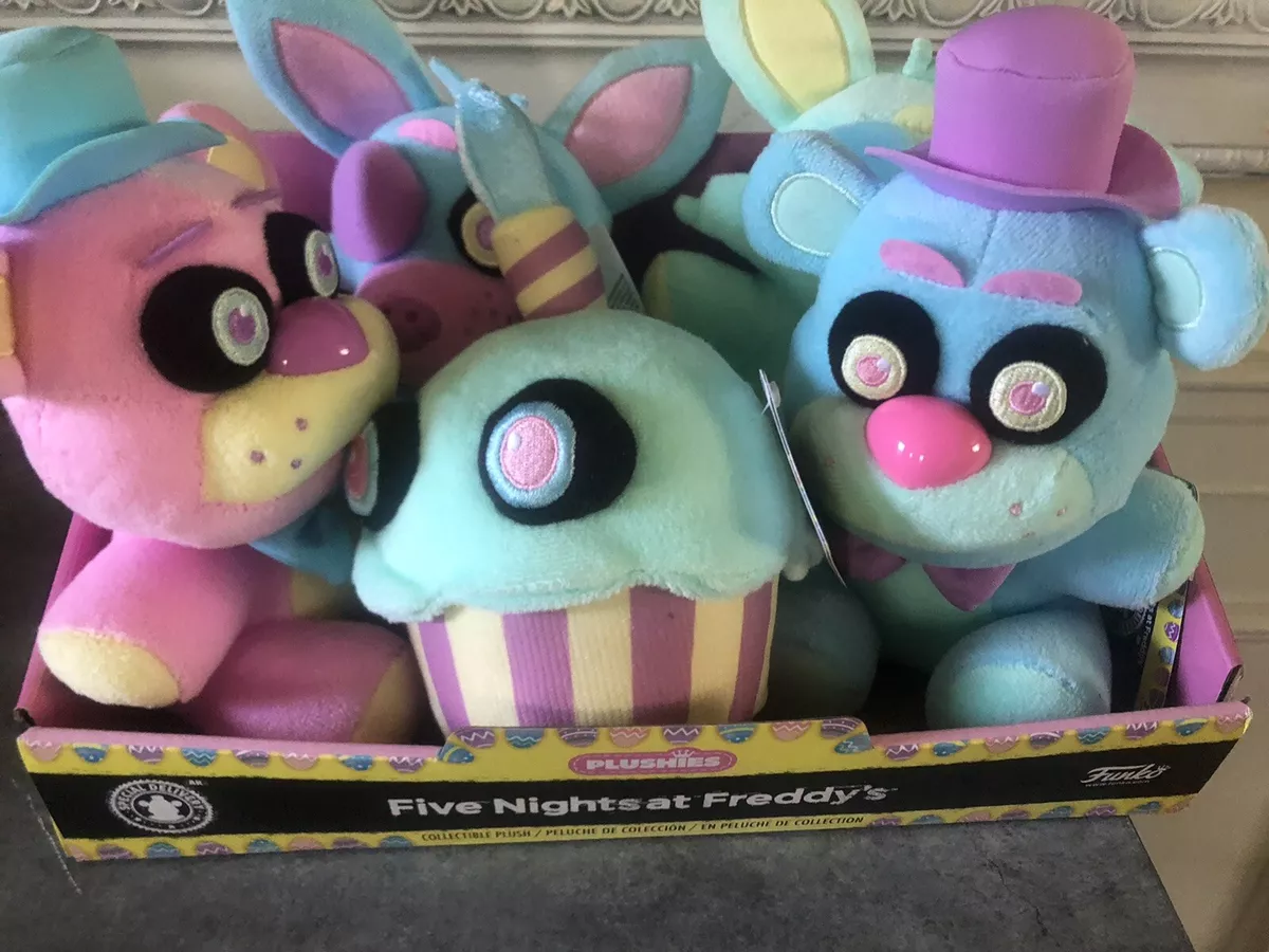 Funko FNAF Spring Pastel Colorway Plush Set of 5 - Cupcake, Foxy