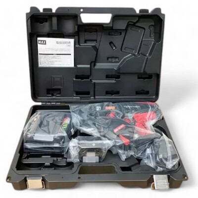MAX RB-610T-B2C TwinTier Cordless Rebar Tie Machine 2 Batteries