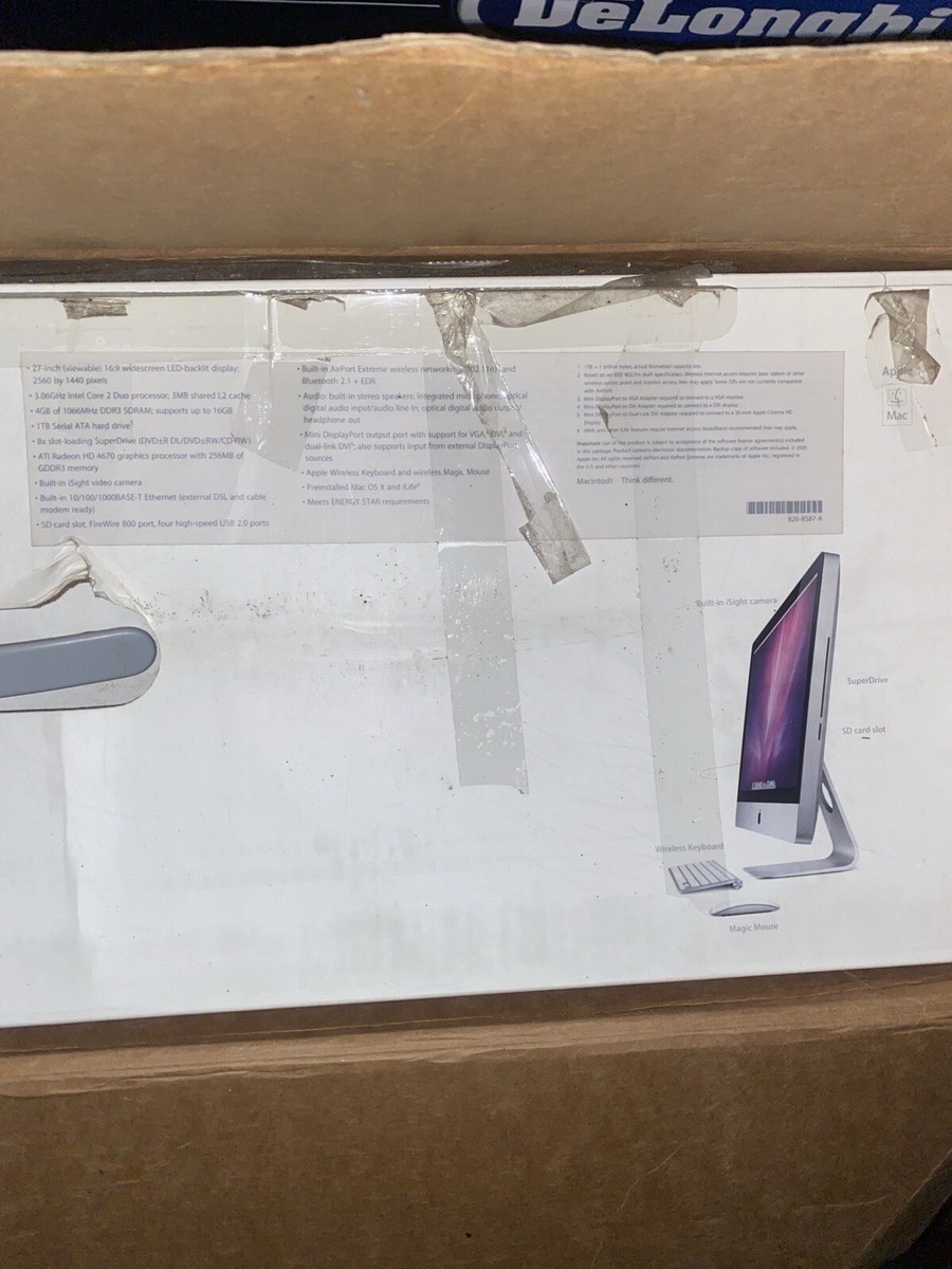 Apple iMac 27インチ A1312b MB952J/A Amazon.com: Apple iMac 27-Inch Desktop, 3.4 GHz Intel Core i7