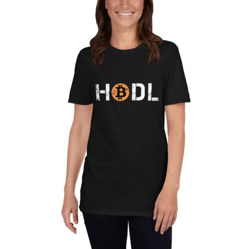 Bitcoin HODL T-shirt distressed crypto trader investor trading tee - Picture 3 of 8