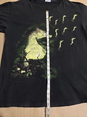 Vintage Nirvana Seahorse T-Shirt Size XL Single Stitch Hanes