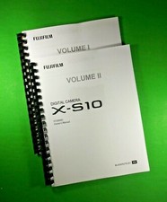 Owners Manual for Fujifilm X-S10 Camera 354 Pages W/Clear Covers