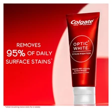 Colgate Optic White Stain Fighter Teeth Whitening Toothpaste Pack, 5 pk./6.0 oz.