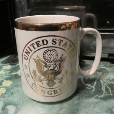 UNITED STATES CONGRESS AMERICA USA FINE IVORY CHINA MUG BY WORLD WIDE